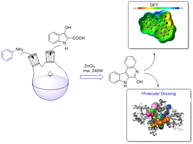 A Novel Approach in the Synthesis of Indoloquinoline Alkaloid Analogues: Spectroscopic and DFT Exploration, Molecular Docking of COVID-19 and ADMET Properties