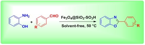 Synthesis of Benzoxazole Derivatives Using Fe3O4@SiO2-SO3H Nanoparticles as a Useful and Reusable Heterogeneous Catalyst Without Using a Solvent 