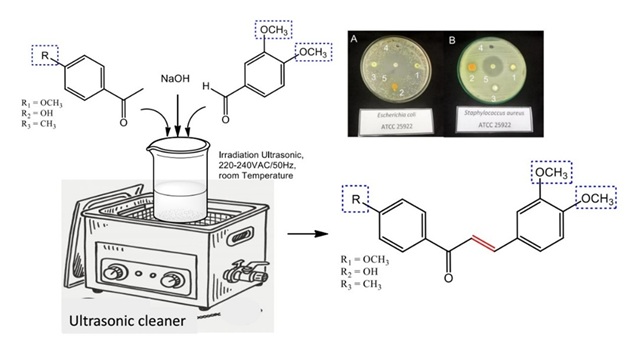 Ultrasonic-Assisted Synthesis of 3,4-Dimethoxy Chalcone Derivatives and Their Antibacterial Activities 